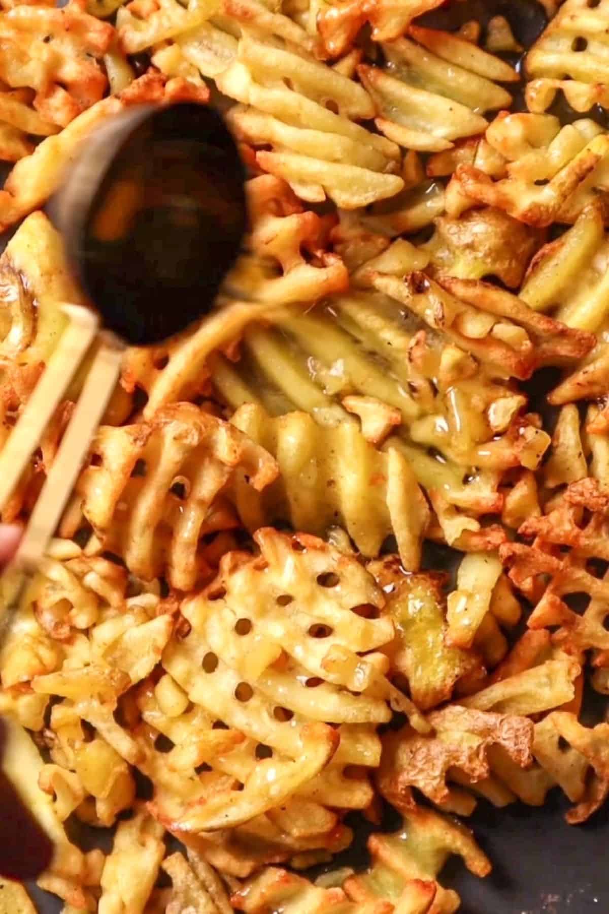 fries with truffle oil