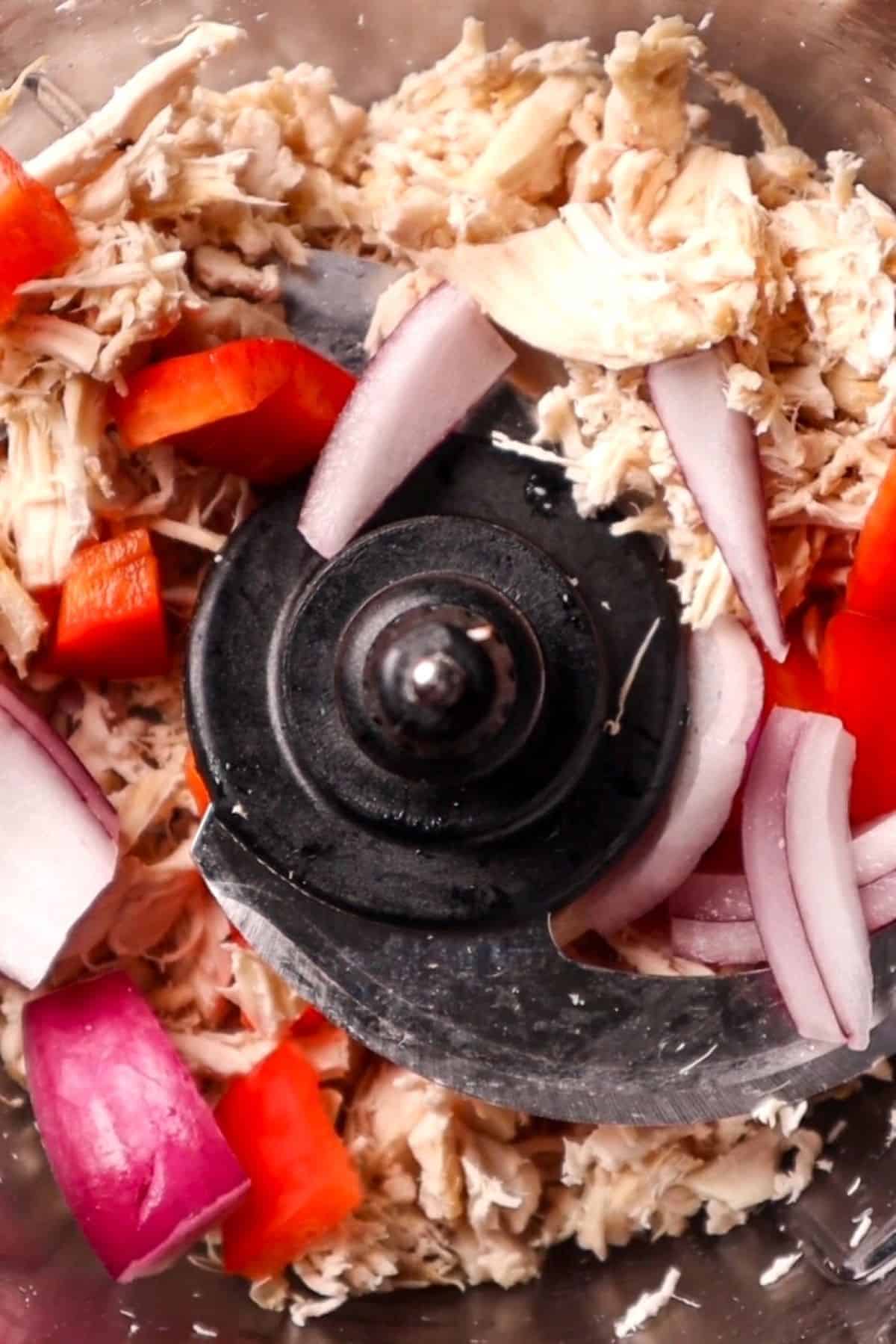 rotisserie chicken bell pepper and onion