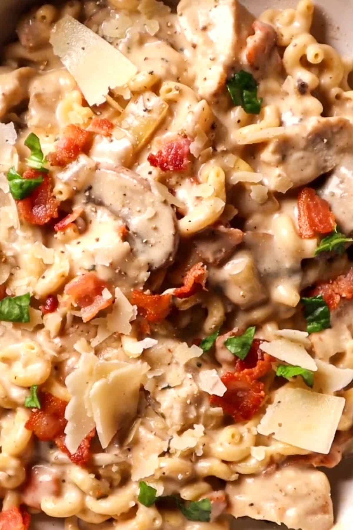 chicken bacon ranch pasta