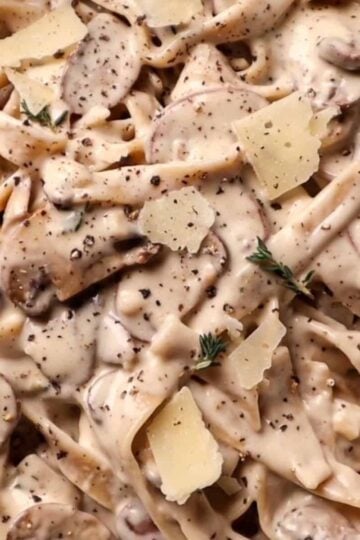 creamy mushroom pasta