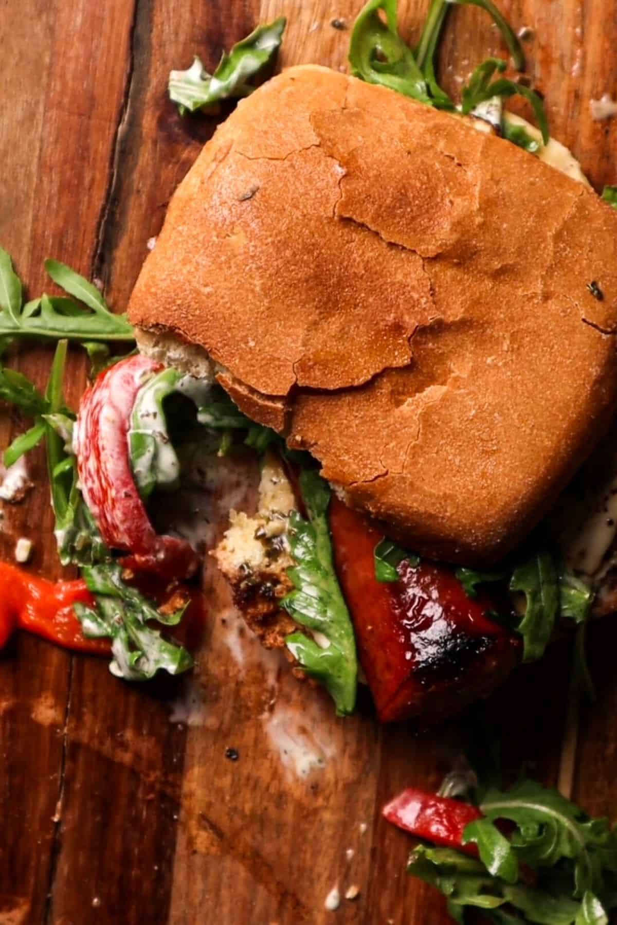 italian sausage sandwich