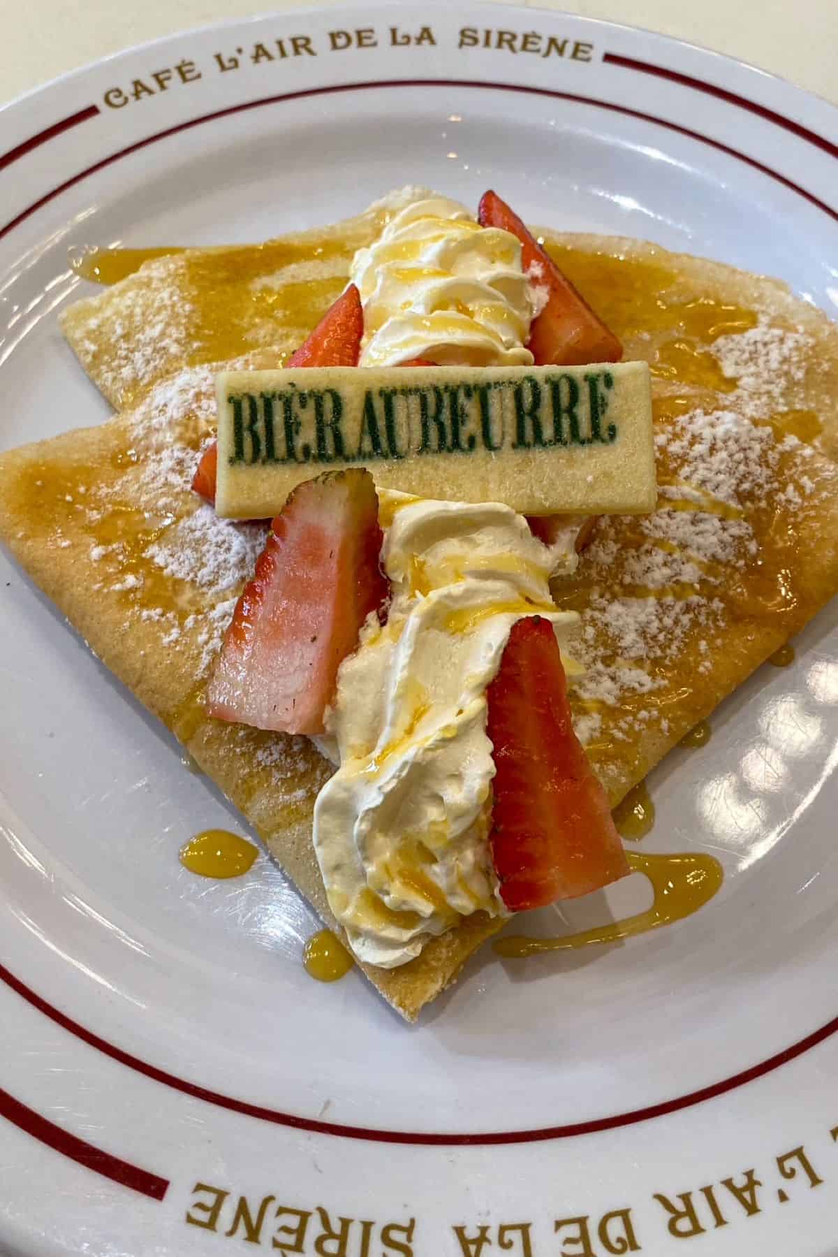 Café L’air De La Sirène butterbeer crepes