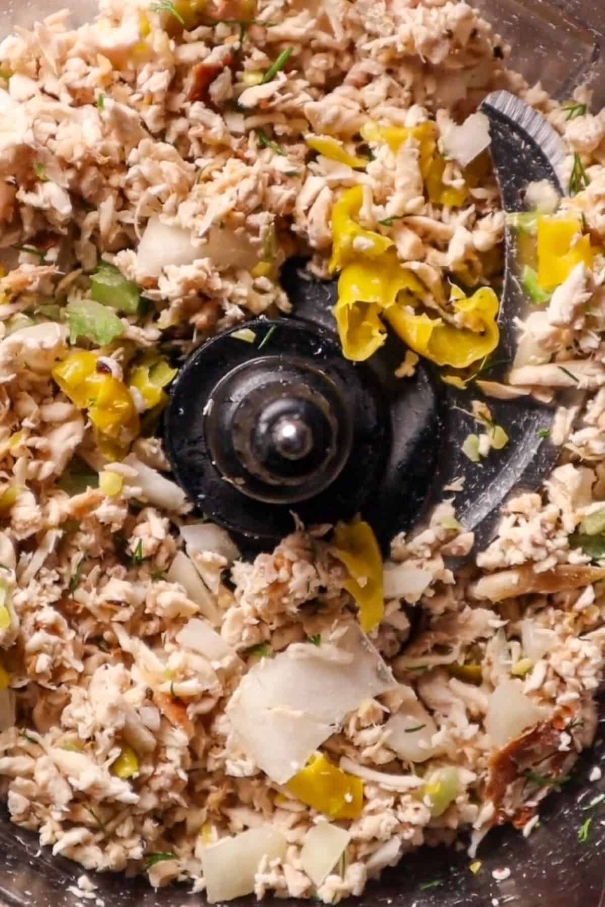shredded peperoncici chicken salad