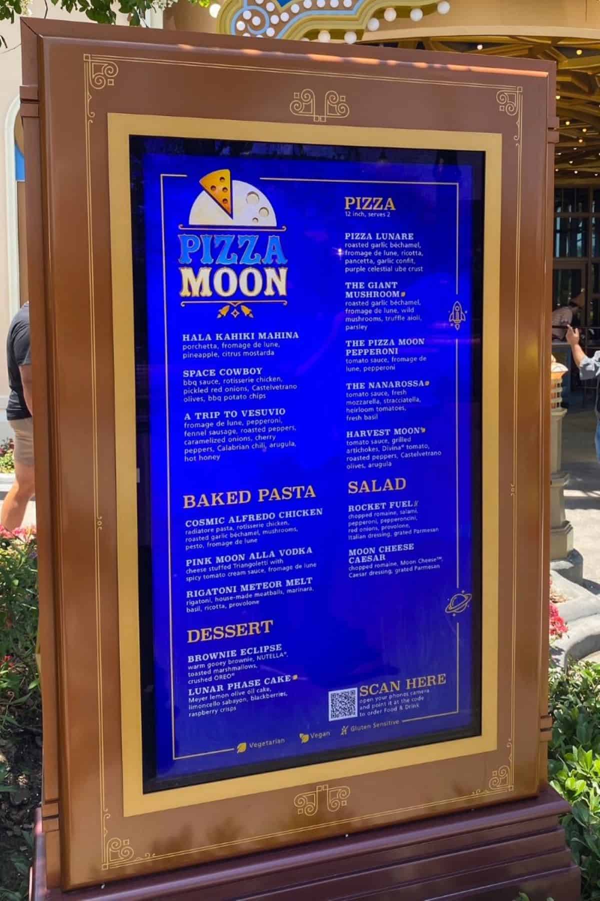 celestial park pizza moon menu