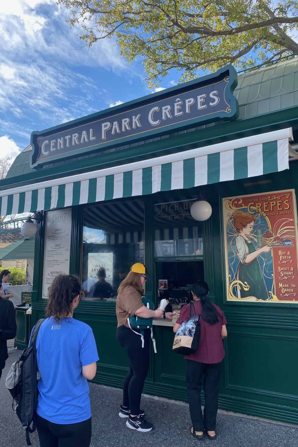central park crepes universal studios