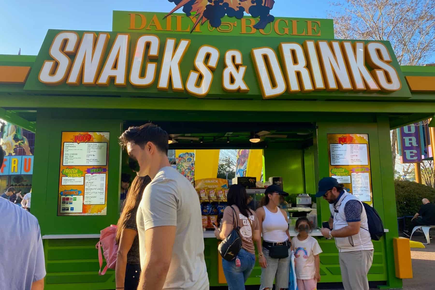 daily bugle snacks and drinks