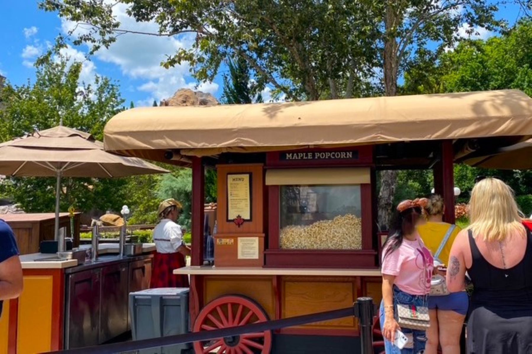epcot maple popcorn stand