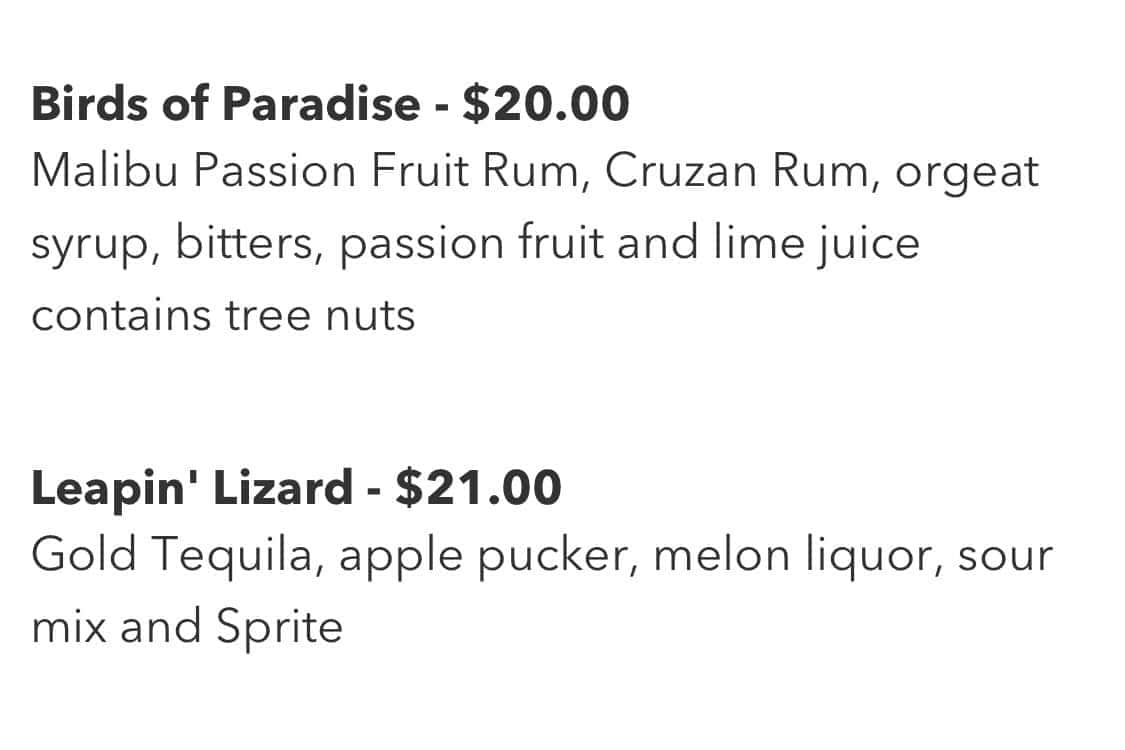 islands of adventure cocktails