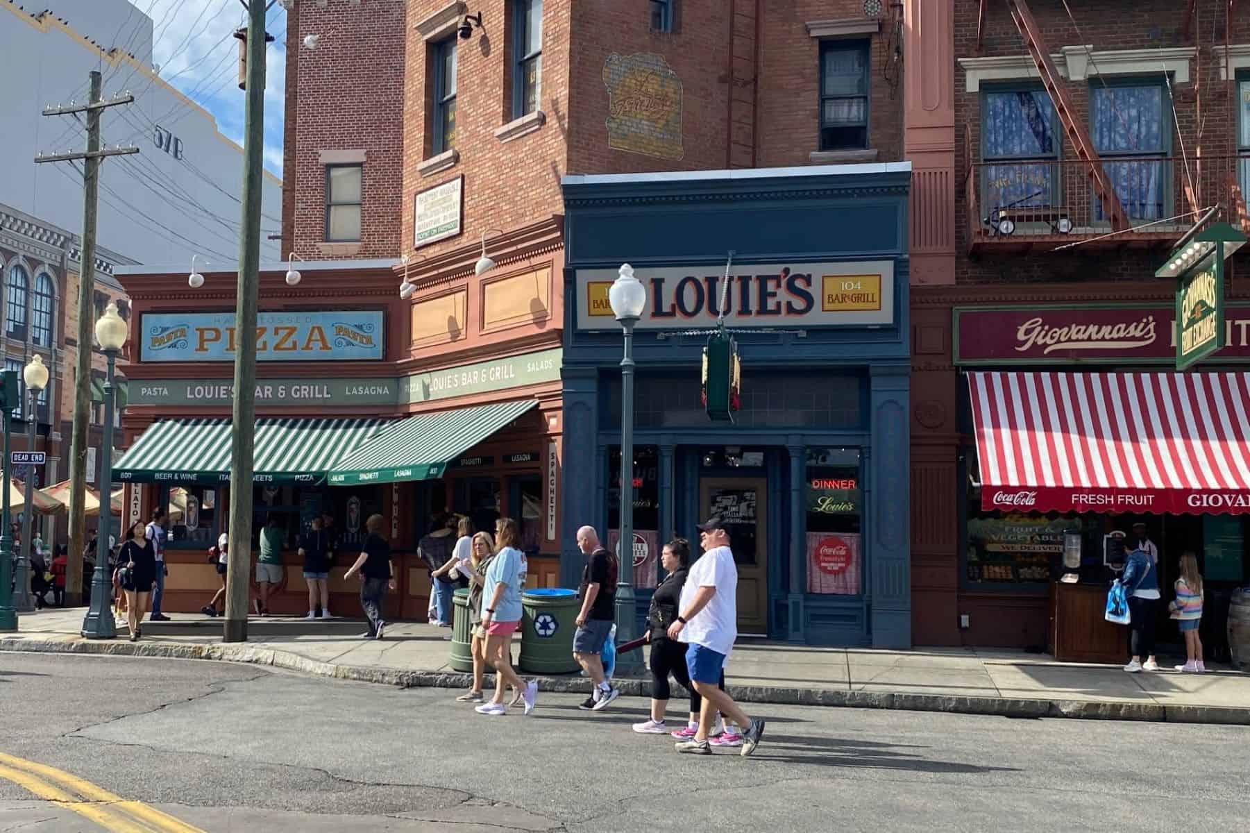 louis bar and grill universal studios