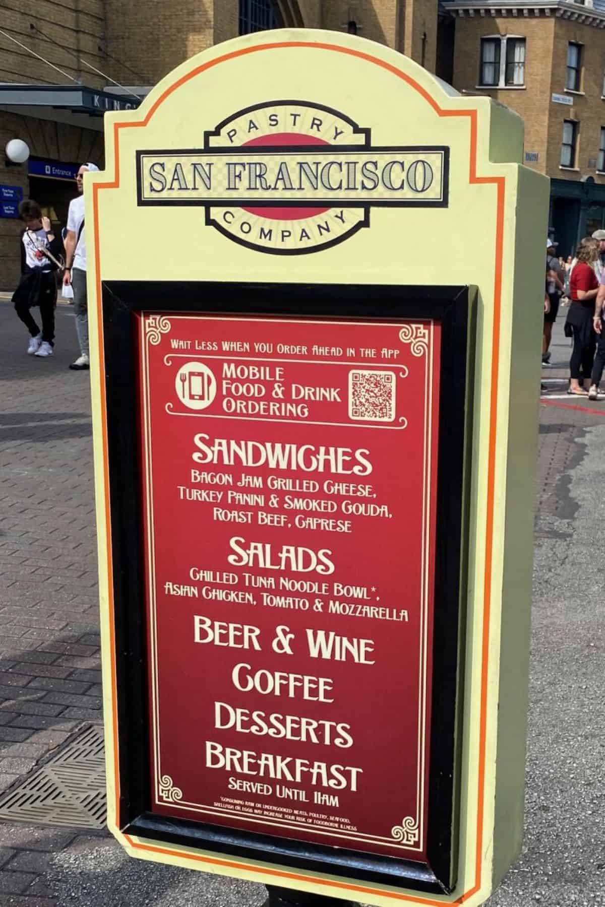 san fransico pastry company universal studios