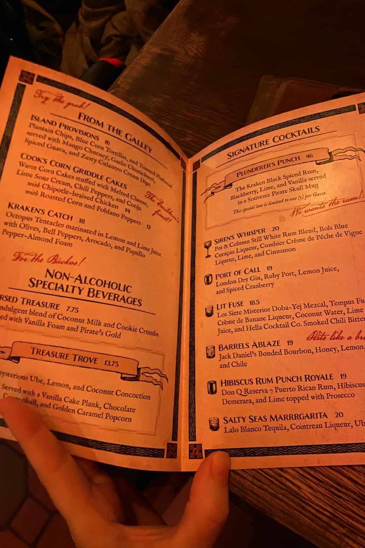 the beak and barrel menu
