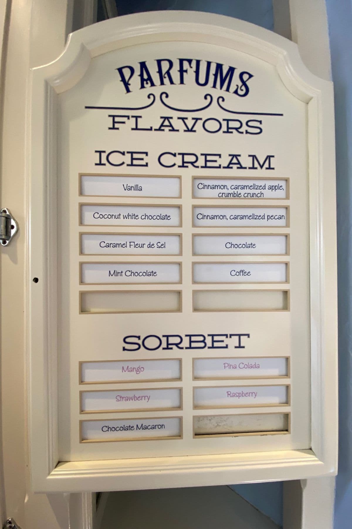 L'Artisan des Glaces ice cream flavors