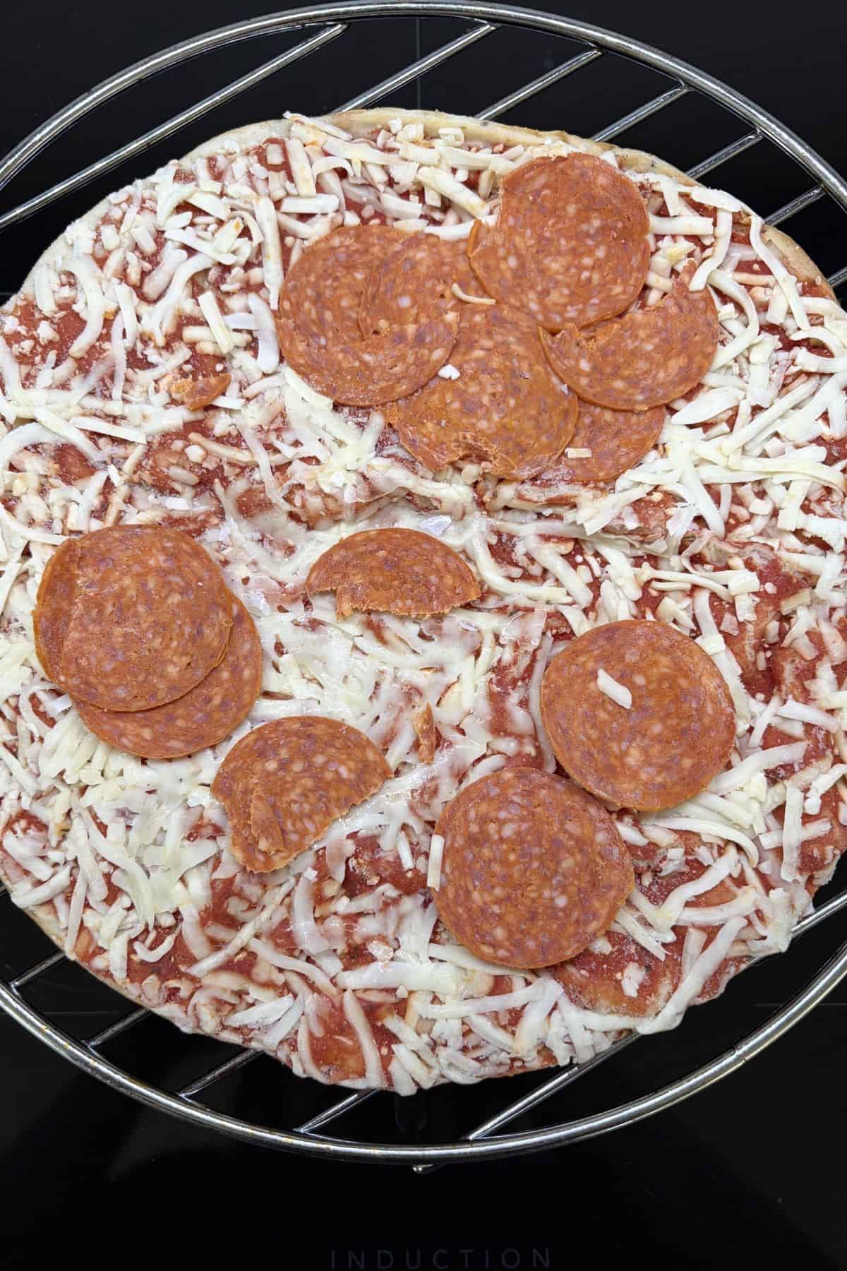 bettergoods gluten free cauliflower thin crust pepperoni pizza uncooked