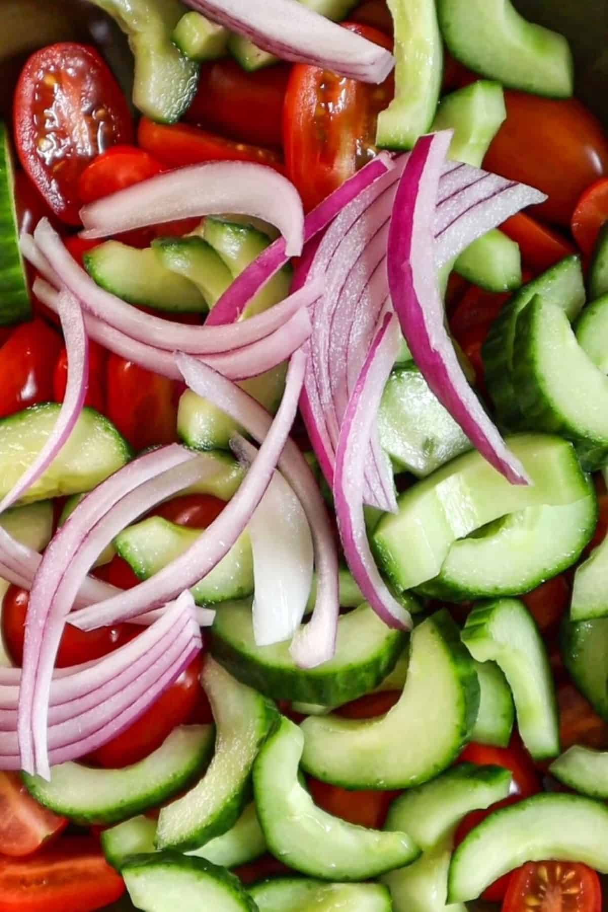 cucumber and tomato salad