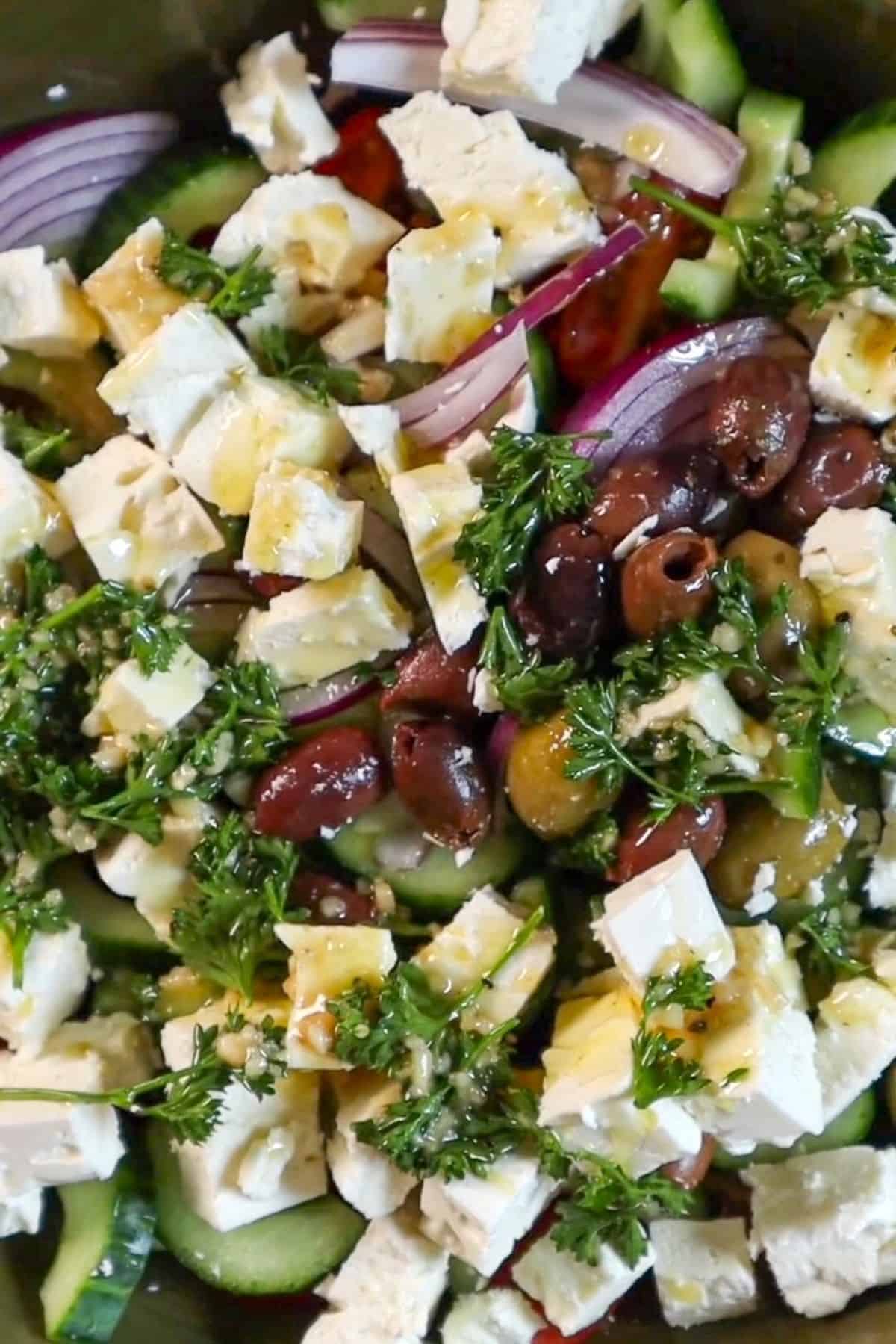 cucumber salad with feta