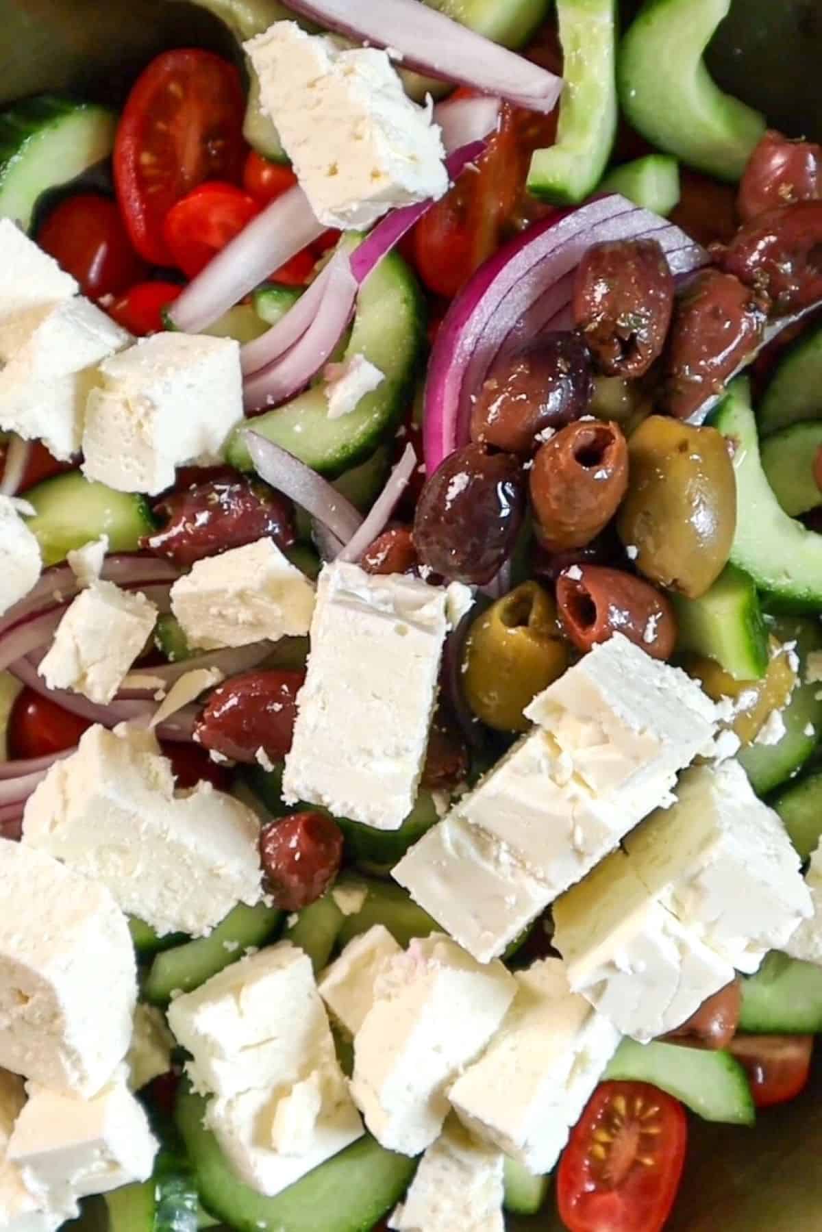 tomato and cucumber salad