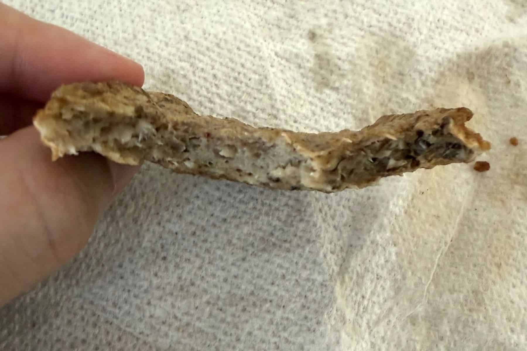 bettergoods Gluten Free Maple Chicken Sausage Patties cross section