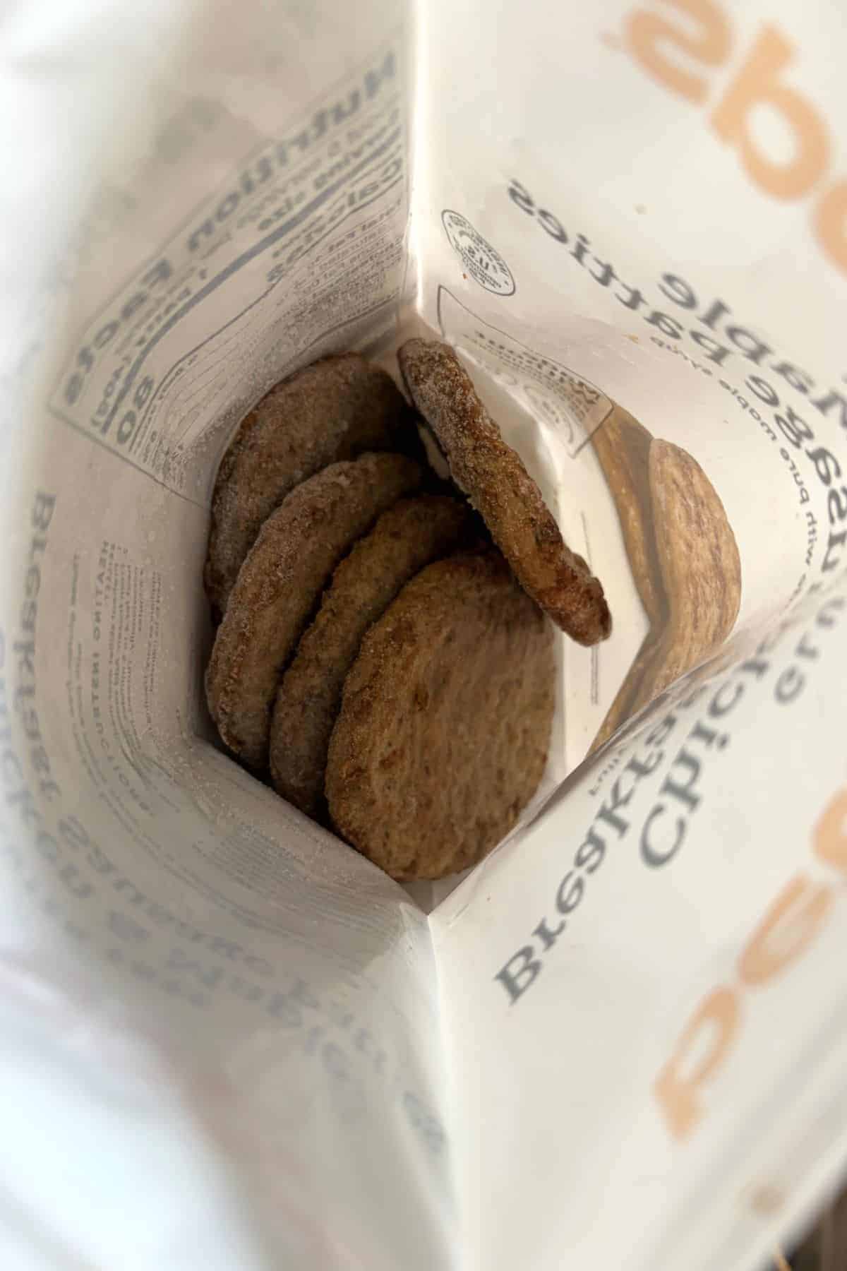 bettergoods Gluten Free Maple Chicken Sausage Patties inside package