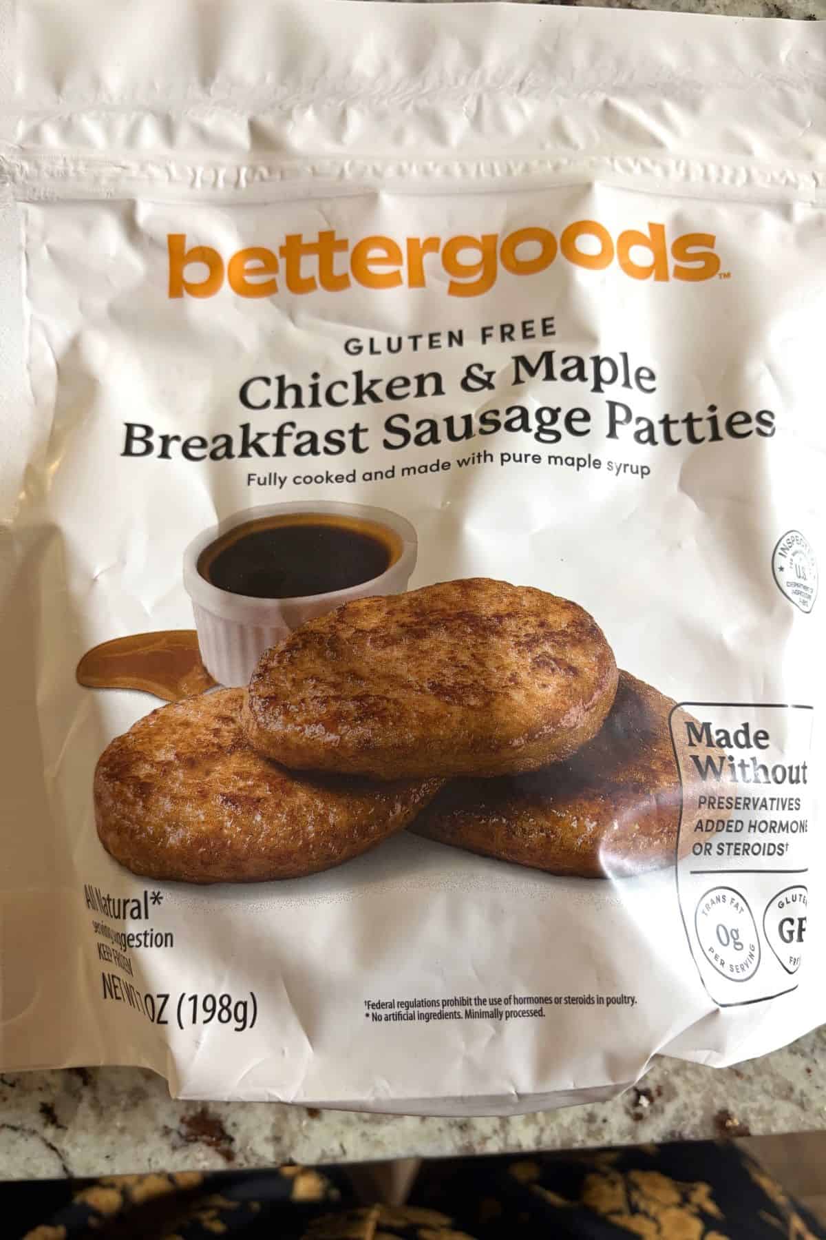bettergoods Gluten Free Maple Chicken Sausage Patties