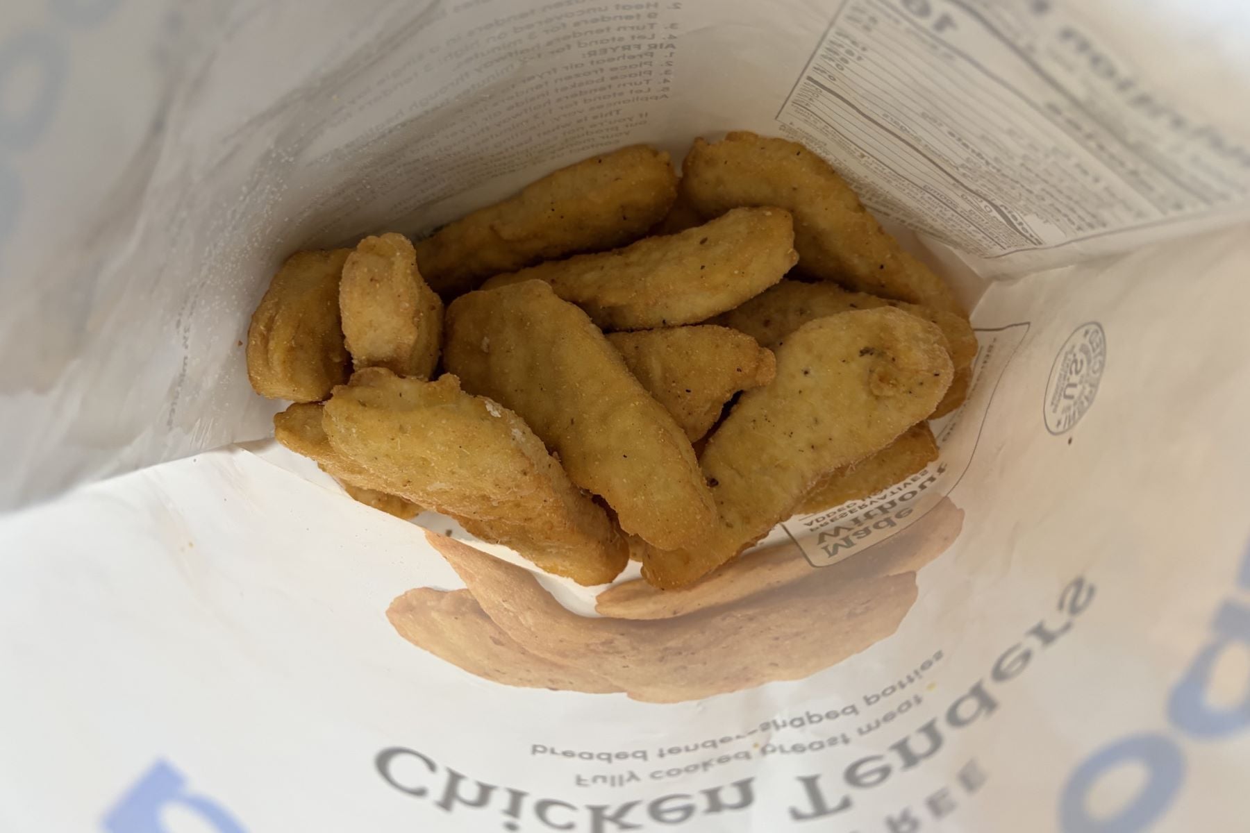 bettergoods gluten free tenders inside package
