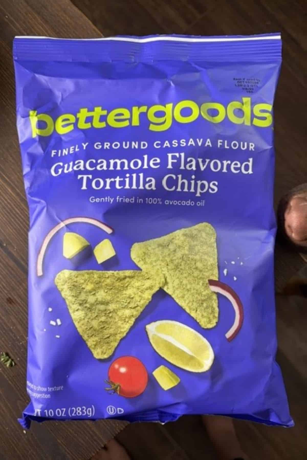 bettergoods guacamole flavored tortilla chips