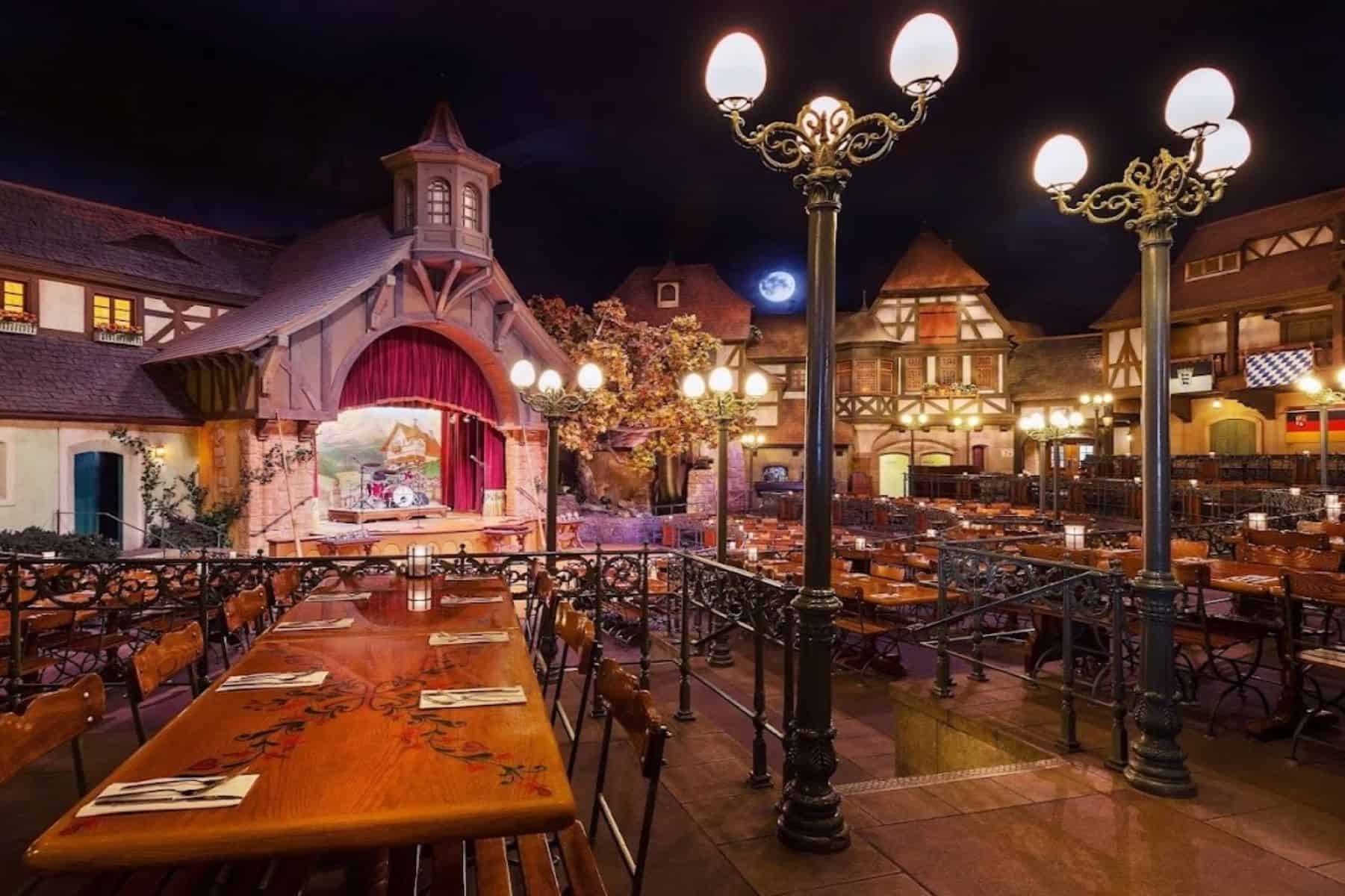 biergarten restaurant interior