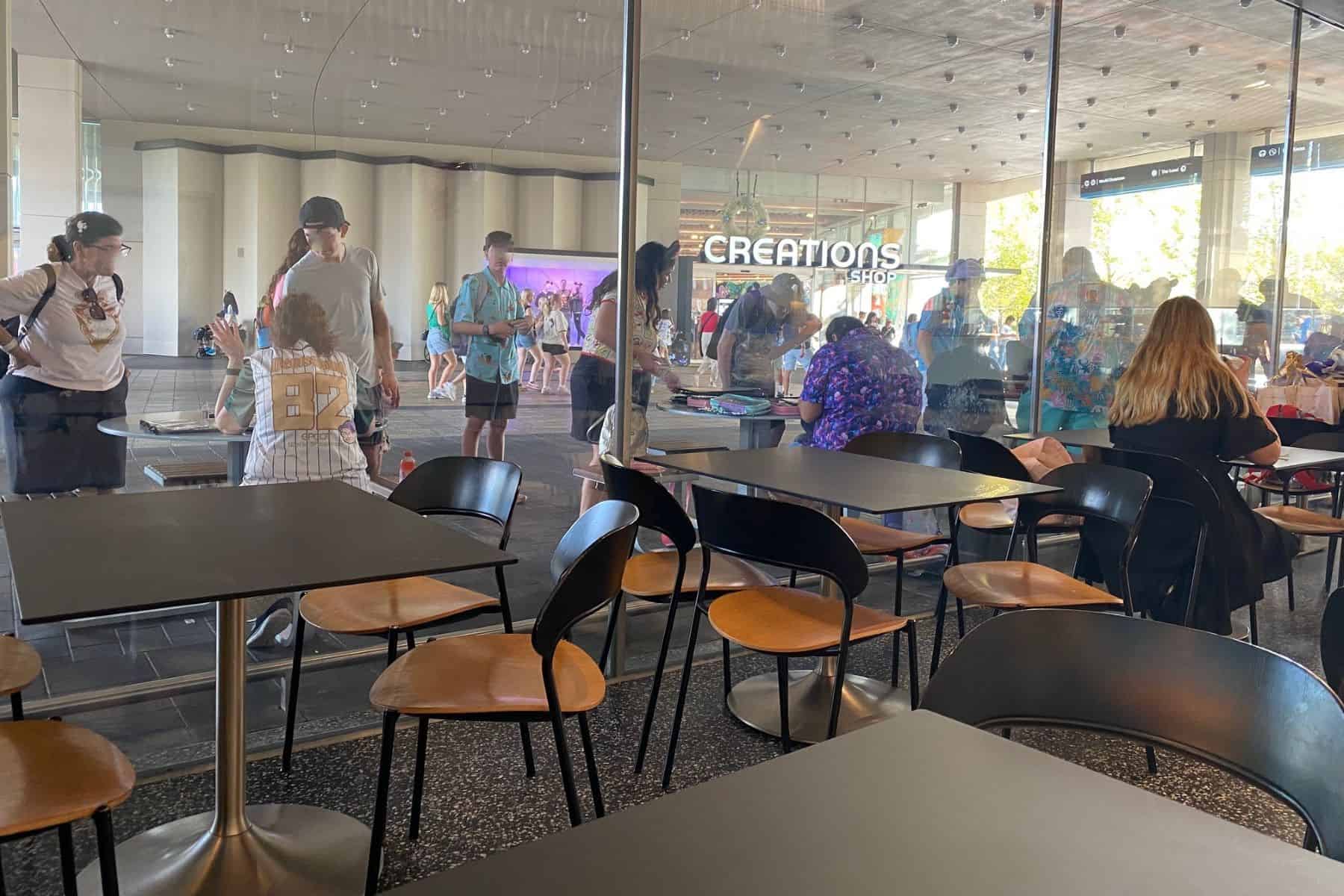 connections cafe seating epcot_1