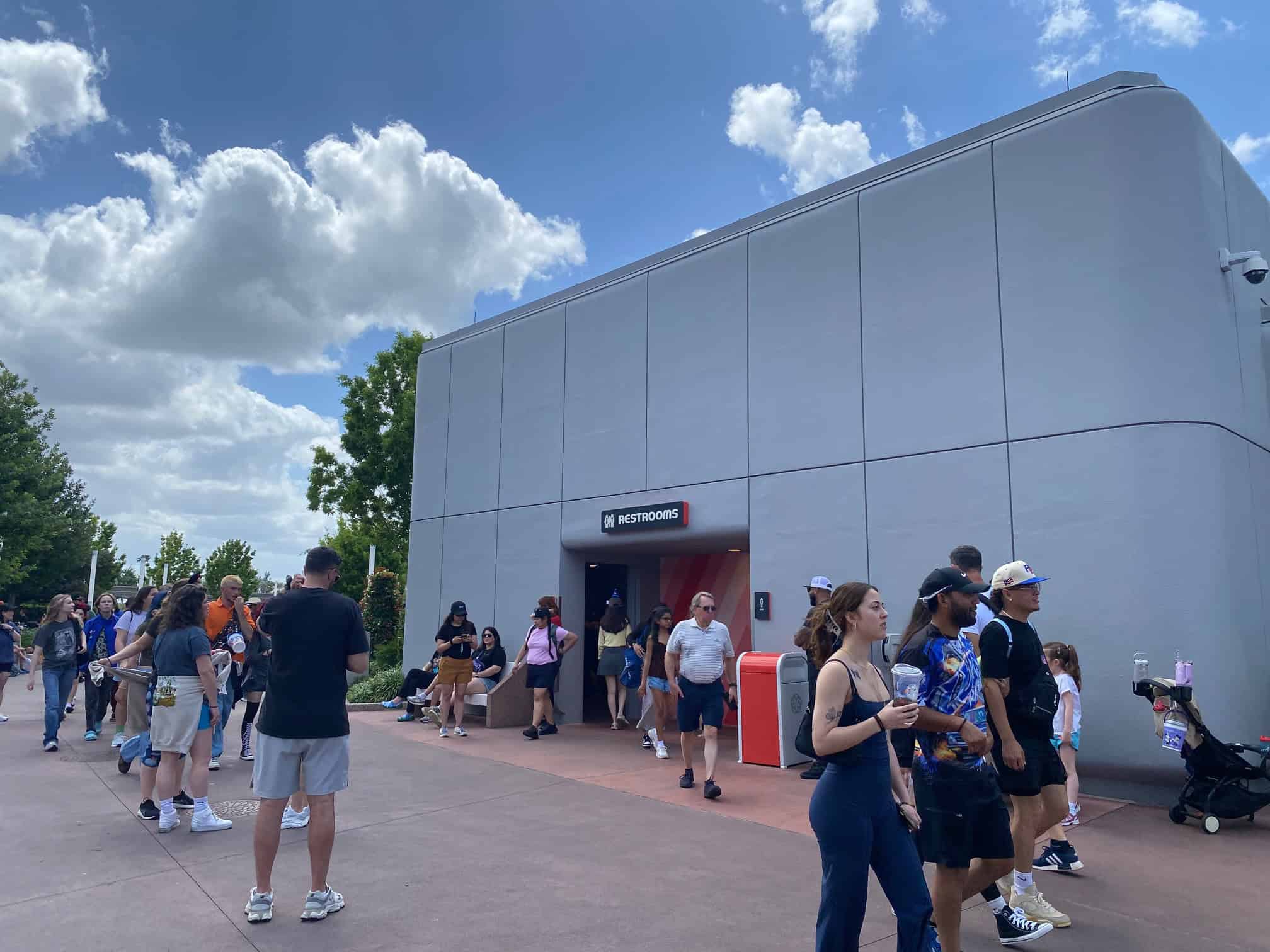 restroom near test track guardians of the galaxy
