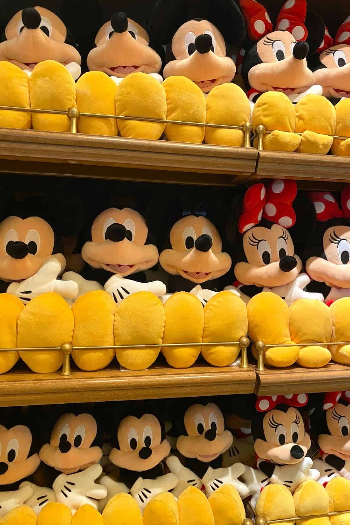 mickey and minnie plushies