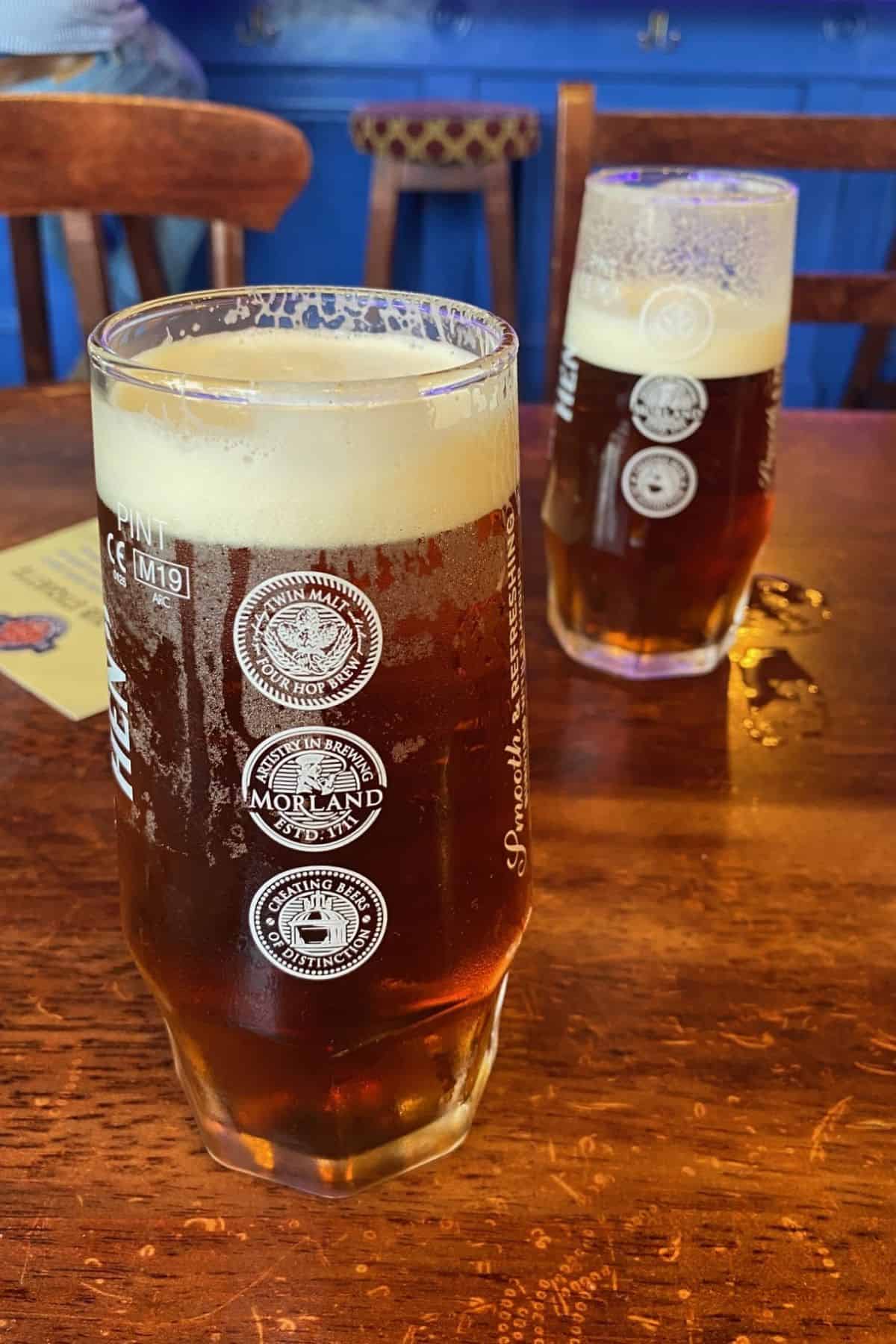 speckled hen beer rose and crown dining room