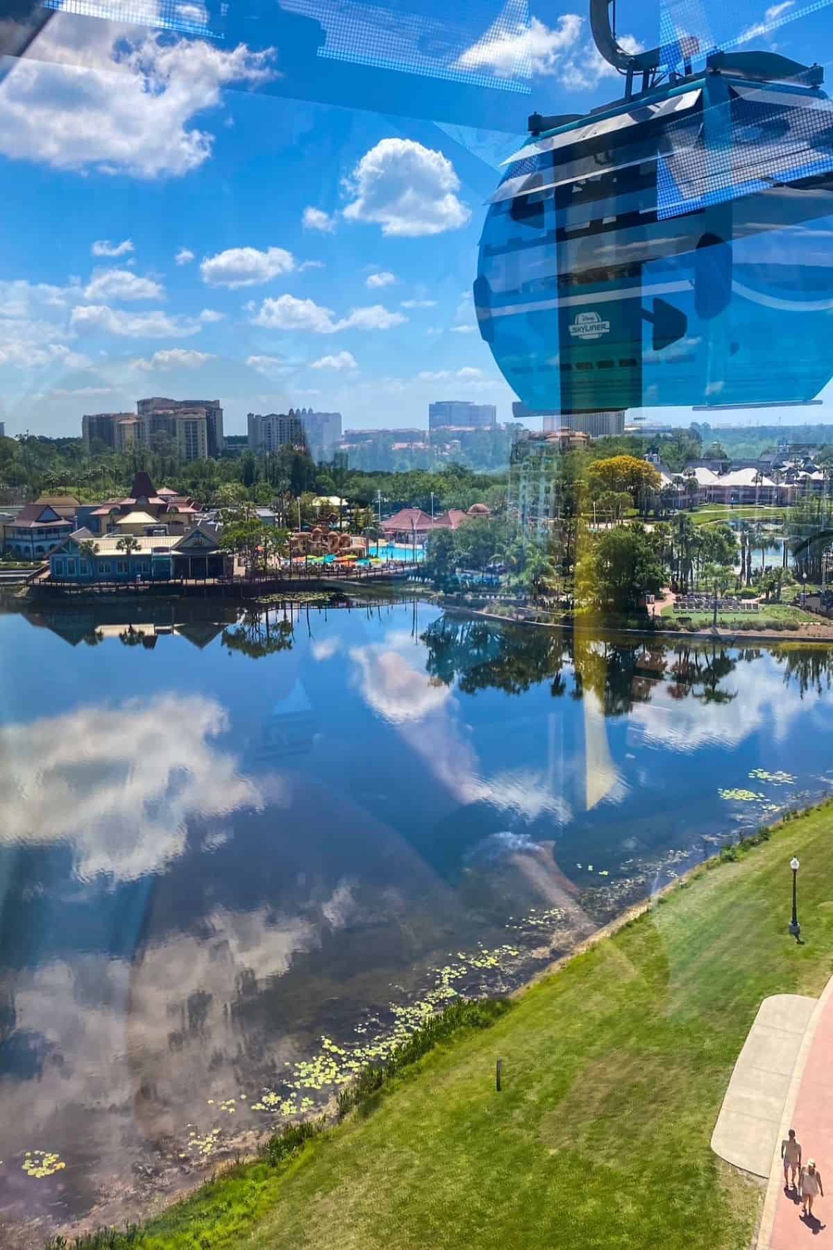 view from disney skyliner