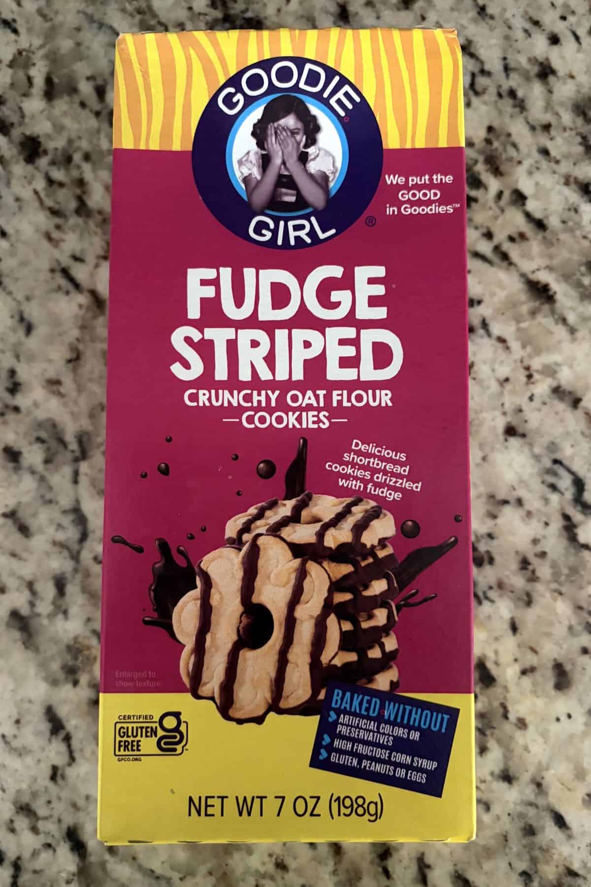 Goodie Girl Cookies Gluten Free Baked Fudge Striped Cookies