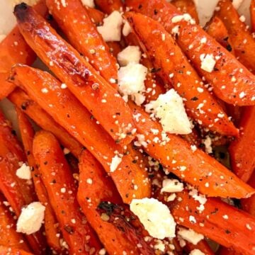 Honey Roasted Carrots with Feta recipe