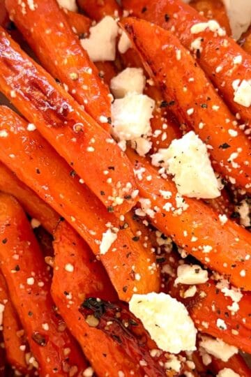 Honey Roasted Carrots with Feta recipe