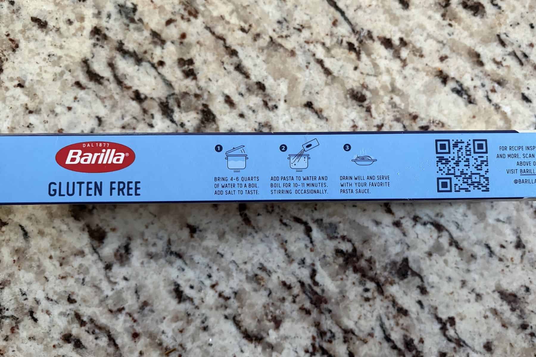 barilla gluten free spaghetti cooking instructions