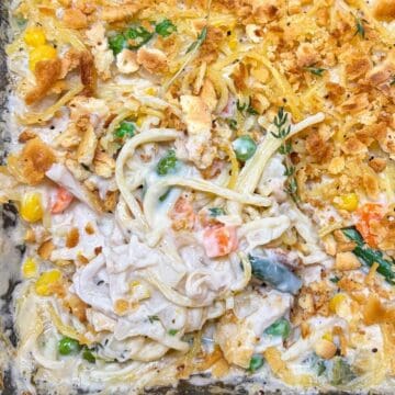 creamy chicken noodle casserole recipe