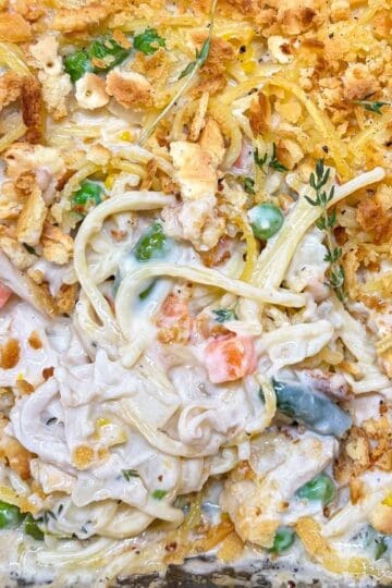 creamy chicken noodle casserole recipe