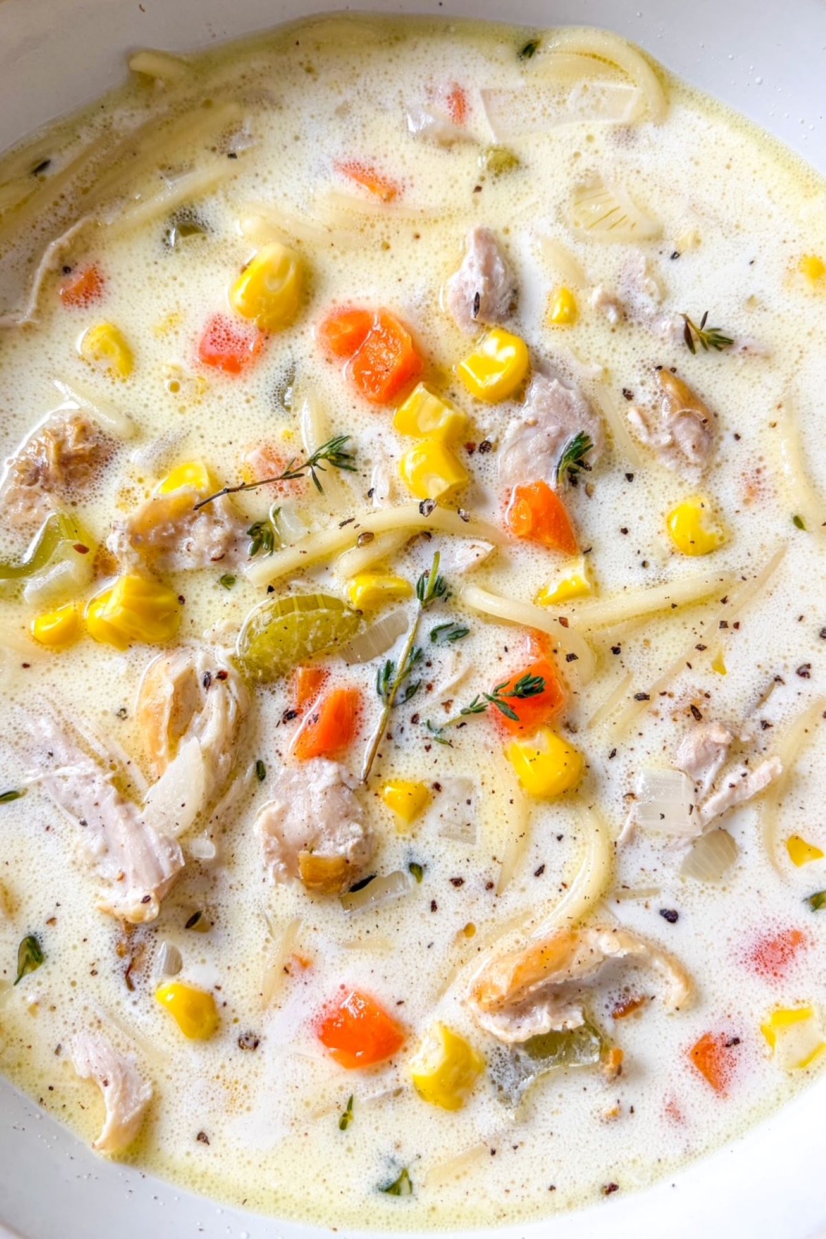 cream chicken noodle soup