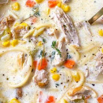 creamy chicken noodle soup recipe